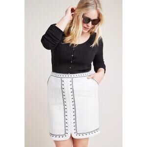 NWT Anthropologie Dolan Tulley Textured Mini Skirt Size 1X